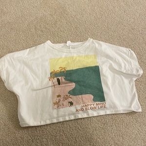 Cropped ZARA t shirt